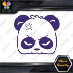 Panda Bear Head Face Angry Mad Sad Tuning Funny JDM Vinyl Decals Stickers - Image 4