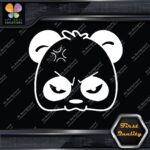 Panda Bear Head Face Angry Mad Sad Tuning Funny JDM Vinyl Decals Stickers - Image 6
