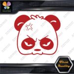 Panda Bear Head Face Angry Mad Sad Tuning Funny JDM Vinyl Decals Stickers - Image 8