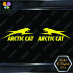 Compatible Arctic Cat Jumping Over Name Left & Right Set Vinyl Decals Stickers - Image 26