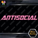 Antisocial Banner Message Anti Social Windshield JDM Vinyl Decals Stickers - Image 14