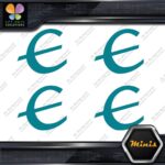 Compatible Epiphone E only Logo Pack of 4 MINI SIZE Decals Stickers Vinyl - Image 13