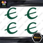 Compatible Epiphone E only Logo Pack of 4 MINI SIZE Decals Stickers Vinyl - Image 16