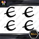 Compatible Epiphone E only Logo Pack of 4 MINI SIZE Decals Stickers Vinyl