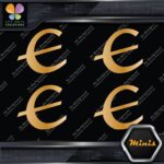 Compatible Epiphone E only Logo Pack of 4 MINI SIZE Decals Stickers Vinyl - Image 17