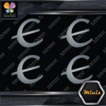 Compatible Epiphone E only Logo Pack of 4 MINI SIZE Decals Stickers Vinyl - Image 18