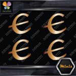 Compatible Epiphone E only Logo Pack of 4 MINI SIZE Decals Stickers Vinyl - Image 19