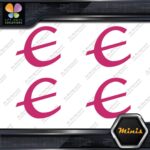 Compatible Epiphone E only Logo Pack of 4 MINI SIZE Decals Stickers Vinyl - Image 20