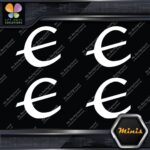 Compatible Epiphone E only Logo Pack of 4 MINI SIZE Decals Stickers Vinyl - Image 3