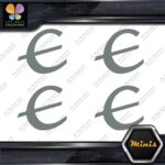 Compatible Epiphone E only Logo Pack of 4 MINI SIZE Decals Stickers Vinyl - Image 4