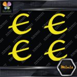 Compatible Epiphone E only Logo Pack of 4 MINI SIZE Decals Stickers Vinyl - Image 5