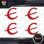 Compatible Epiphone E only Logo Pack of 4 MINI SIZE Decals Stickers Vinyl - Image 8