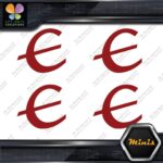 Compatible Epiphone E only Logo Pack of 4 MINI SIZE Decals Stickers Vinyl - Image 9