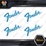 Compatible Fender Name Guitars Emblem Pack of 4 MINI SIZE Decals Stickers Vinyl - Image 13