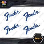 Compatible Fender Name Guitars Emblem Pack of 4 MINI SIZE Decals Stickers Vinyl - Image 14