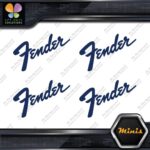 Compatible Fender Name Guitars Emblem Pack of 4 MINI SIZE Decals Stickers Vinyl - Image 15