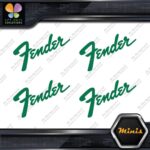 Compatible Fender Name Guitars Emblem Pack of 4 MINI SIZE Decals Stickers Vinyl - Image 18