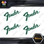 Compatible Fender Name Guitars Emblem Pack of 4 MINI SIZE Decals Stickers Vinyl - Image 19