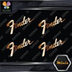 Compatible Fender Name Guitars Emblem Pack of 4 MINI SIZE Decals Stickers Vinyl - Image 20