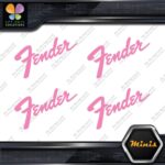 Compatible Fender Name Guitars Emblem Pack of 4 MINI SIZE Decals Stickers Vinyl - Image 22