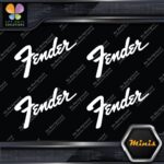 Compatible Fender Name Guitars Emblem Pack of 4 MINI SIZE Decals Stickers Vinyl - Image 5