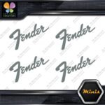 Compatible Fender Name Guitars Emblem Pack of 4 MINI SIZE Decals Stickers Vinyl - Image 7