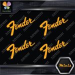 Compatible Fender Name Guitars Emblem Pack of 4 MINI SIZE Decals Stickers Vinyl - Image 9