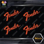 Compatible Fender Name Guitars Emblem Pack of 4 MINI SIZE Decals Stickers Vinyl - Image 10