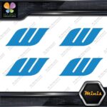 Compatible Work Wheels W Only Emblem Pack of 4 MINI SIZE Decals Stickers Vinyl - Image 11