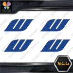 Compatible Work Wheels W Only Emblem Pack of 4 MINI SIZE Decals Stickers Vinyl - Image 12