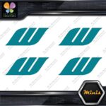 Compatible Work Wheels W Only Emblem Pack of 4 MINI SIZE Decals Stickers Vinyl - Image 13