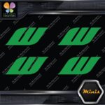 Compatible Work Wheels W Only Emblem Pack of 4 MINI SIZE Decals Stickers Vinyl - Image 14