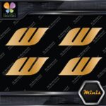 Compatible Work Wheels W Only Emblem Pack of 4 MINI SIZE Decals Stickers Vinyl - Image 17