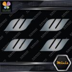 Compatible Work Wheels W Only Emblem Pack of 4 MINI SIZE Decals Stickers Vinyl - Image 18