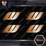 Compatible Work Wheels W Only Emblem Pack of 4 MINI SIZE Decals Stickers Vinyl - Image 19