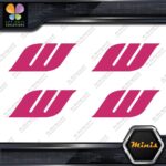 Compatible Work Wheels W Only Emblem Pack of 4 MINI SIZE Decals Stickers Vinyl - Image 20