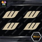 Compatible Work Wheels W Only Emblem Pack of 4 MINI SIZE Decals Stickers Vinyl - Image 23