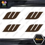 Compatible Work Wheels W Only Emblem Pack of 4 MINI SIZE Decals Stickers Vinyl - Image 24