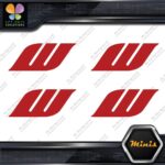 Compatible Work Wheels W Only Emblem Pack of 4 MINI SIZE Decals Stickers Vinyl - Image 9