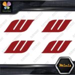 Compatible Work Wheels W Only Emblem Pack of 4 MINI SIZE Decals Stickers Vinyl - Image 10