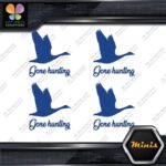 Gone Hunting Goose Flying Canadian Pack of 4 MINI SIZE Decals Stickers Vinyl - Image 11