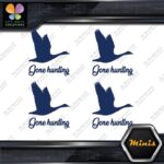 Gone Hunting Goose Flying Canadian Pack of 4 MINI SIZE Decals Stickers Vinyl - Image 12