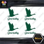 Gone Hunting Goose Flying Canadian Pack of 4 MINI SIZE Decals Stickers Vinyl - Image 16