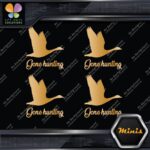 Gone Hunting Goose Flying Canadian Pack of 4 MINI SIZE Decals Stickers Vinyl - Image 17