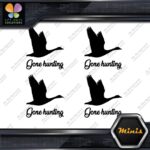 Gone Hunting Goose Flying Canadian Pack of 4 MINI SIZE Decals Stickers Vinyl - Image 3
