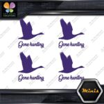 Gone Hunting Goose Flying Canadian Pack of 4 MINI SIZE Decals Stickers Vinyl - Image 22
