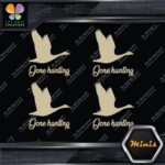 Gone Hunting Goose Flying Canadian Pack of 4 MINI SIZE Decals Stickers Vinyl - Image 23