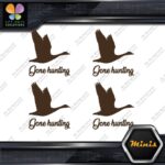 Gone Hunting Goose Flying Canadian Pack of 4 MINI SIZE Decals Stickers Vinyl - Image 24