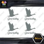 Gone Hunting Goose Flying Canadian Pack of 4 MINI SIZE Decals Stickers Vinyl - Image 4