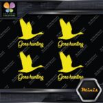 Gone Hunting Goose Flying Canadian Pack of 4 MINI SIZE Decals Stickers Vinyl - Image 5
